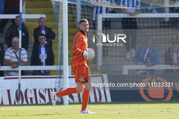 Adam Smith of Hartlepool United during the Vanarama National League match between Hartlepool United and Braintree Town at Victoria Park in H...