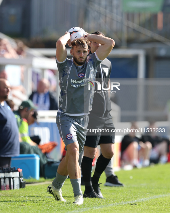 Ryan Clampin of Braintree Town during the Vanarama National League match between Hartlepool United and Braintree Town at Victoria Park in Ha...