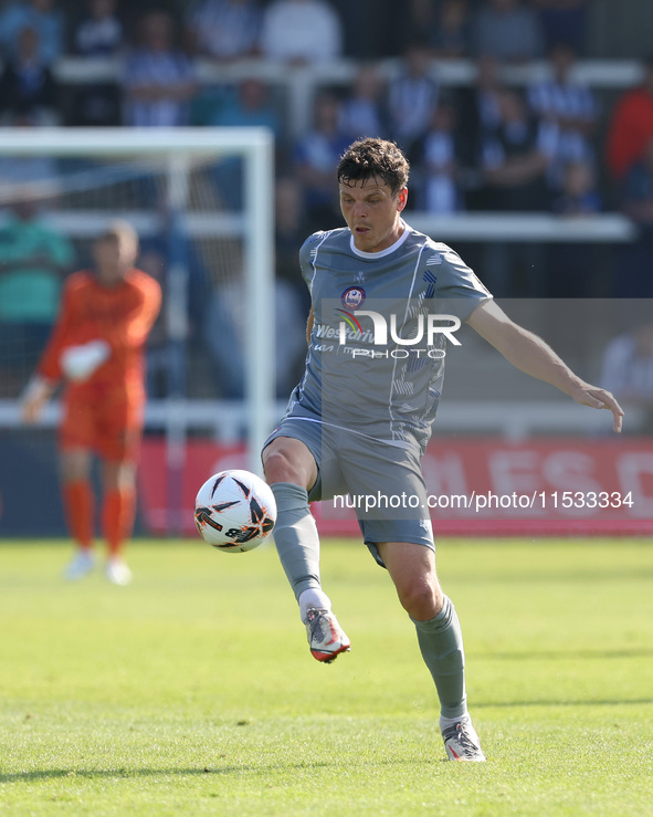 Matt Robinson of Braintree Town is in action during the Vanarama National League match between Hartlepool United and Braintree Town at Victo...