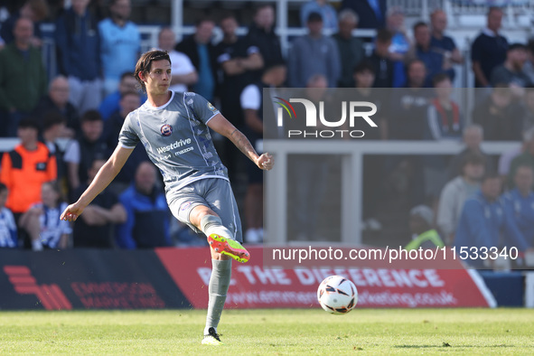 Braintree Town's Louie Annesley during the Vanarama National League match between Hartlepool United and Braintree Town at Victoria Park in H...