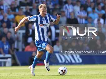 Greg Sloggett of Hartlepool United during the Vanarama National League match between Hartlepool United and Braintree Town at Victoria Park i...