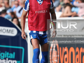 Gary Nadine of Hartlepool United during the Vanarama National League match between Hartlepool United and Braintree Town at Victoria Park in...