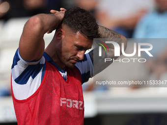 Gary Nadine of Hartlepool United during the Vanarama National League match between Hartlepool United and Braintree Town at Victoria Park in...