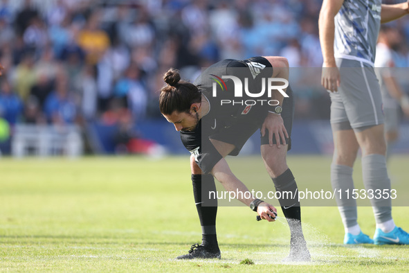 During the Vanarama National League match between Hartlepool United and Braintree Town at Victoria Park in Hartlepool, England, on August 31...