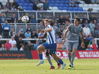 Hartlepool United's Louis Stephenson is in action during the Vanarama National League match between Hartlepool United and Braintree Town at...