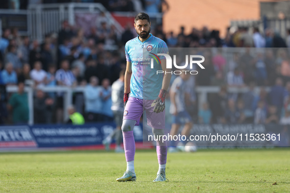 Lucas Covolan of Braintree Town during the Vanarama National League match between Hartlepool United and Braintree Town at Victoria Park in H...