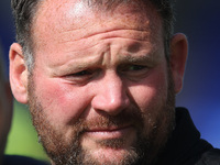 Hartlepool manager Darren Sarll during the Vanarama National League match between Hartlepool United and Braintree Town at Victoria Park in H...