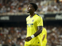 Villarreal's Logan Evans Costa during the La Liga match between Valencia CF and Villarreal CF at Mestalla Stadium in Valencia, Spain, on Aug...