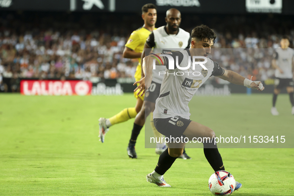 Diego Lopez of Valencia CF during the La Liga match between Valencia CF and Villarreal CF at Mestalla Stadium in Valencia, Spain, on August...