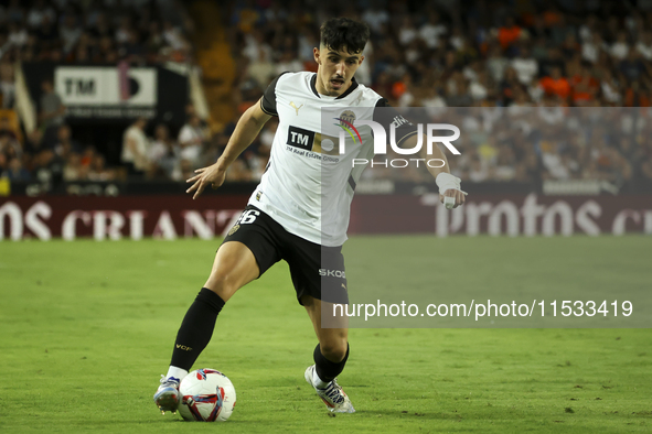 Diego Lopez of Valencia CF during the La Liga match between Valencia CF and Villarreal CF at Mestalla Stadium in Valencia, Spain, on August...