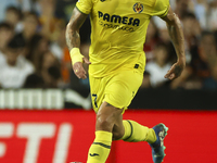 Villarreal's Kiko Femenia during the La Liga match between Valencia CF and Villarreal CF at Mestalla Stadium in Valencia, Spain, on August 3...