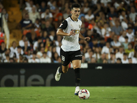 Pepelu, Jose Luis Garcia Vaya, of Valencia CF, during the La Liga match between Valencia CF and Villarreal CF at Mestalla Stadium in Valenci...