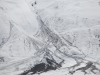 A view of the glacier at Tanggula Pass on the border between Qinghai and Tibet in Nagqu, Tibet, China, on August 7, 2024. (