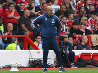 Nuno Espirito Santo, Nottingham Forest head coach, looks on during the Premier League match between Nottingham Forest and Wolverhampton Wand...