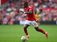 Callum Hudson-Odoi of Nottingham Forest runs with the ball during the Premier League match between Nottingham Forest and Wolverhampton Wande...