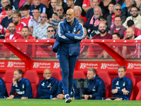 Nuno Espirito Santo, Nottingham Forest head coach, looks on during the Premier League match between Nottingham Forest and Wolverhampton Wand...