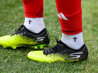 Boots and socks of Anthony Elanga of Nottingham Forest during the Premier League match between Nottingham Forest and Wolverhampton Wanderers...