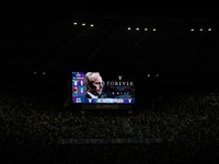 A tribute to Sven Goran Eriksson during the Serie match between Lazio and Milan at Stadio Olimpico in Rome, Italy, on August 31, 2024. (