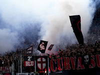 AC Milan supporters during the Serie A match between Lazio and Milan at Stadio Olimpico in Rome, Italy, on August 31, 2024. (