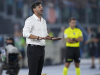 During the Serie A match between Lazio and Milan at Stadio Olimpico in Rome, Italy, on August 31, 2024. (