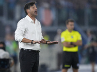 During the Serie A match between Lazio and Milan at Stadio Olimpico in Rome, Italy, on August 31, 2024. (