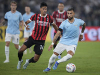 Valentin Castellanos of S.S. Lazio is in action during the Serie A match between Lazio and Milan at Stadio Olimpico in Rome, Italy, on Augus...