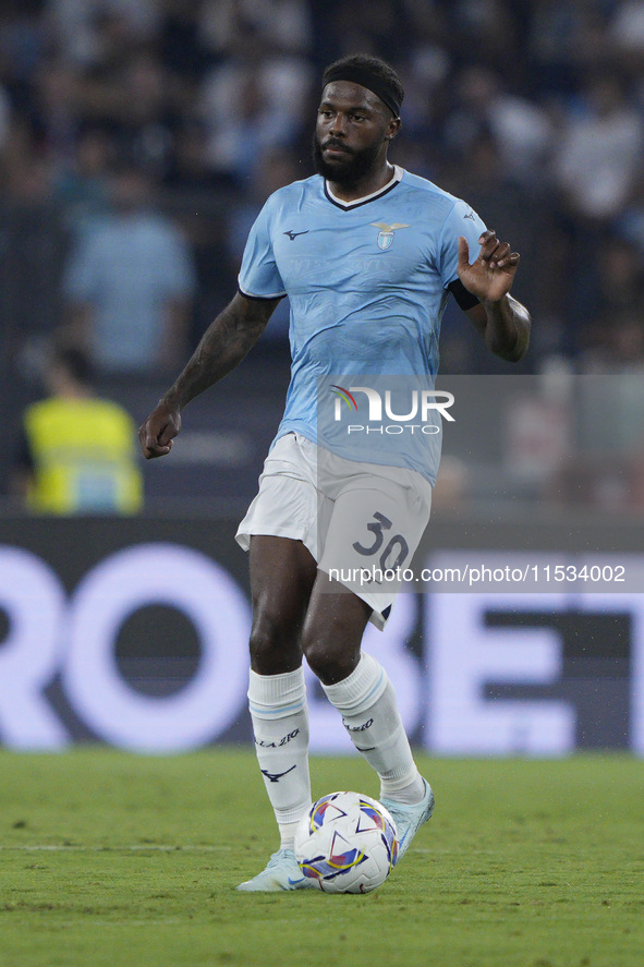 Nuno Albertino Varela Tavares of S.S. Lazio is in action during the Serie A match between Lazio and Milan at Stadio Olimpico in Rome, Italy,...