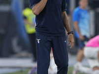 Marco Baroni, head coach of S.S. Lazio, during the Serie match between Lazio and Milan at Stadio Olimpico in Rome, Italy, on August 31, 2024...