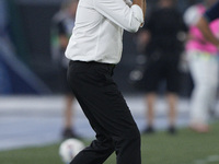 Paulo Fonseca, head coach of AC Milan, during the Serie A match between Lazio and Milan at Stadio Olimpico in Rome, Italy, on August 31, 202...