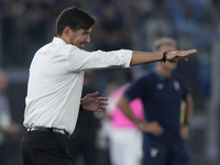 Paulo Fonseca, head coach of AC Milan, during the Serie A match between Lazio and Milan at Stadio Olimpico in Rome, Italy, on August 31, 202...