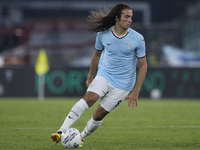 Matteo Guendouzi of S.S. Lazio is in action during the Serie A match between Lazio and Milan at Stadio Olimpico in Rome, Italy, on August 31...