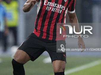 Ruben Loftus-Cheek of AC Milan is in action during the Serie match between Lazio and Milan at Stadio Olimpico in Rome, Italy, on August 31,...