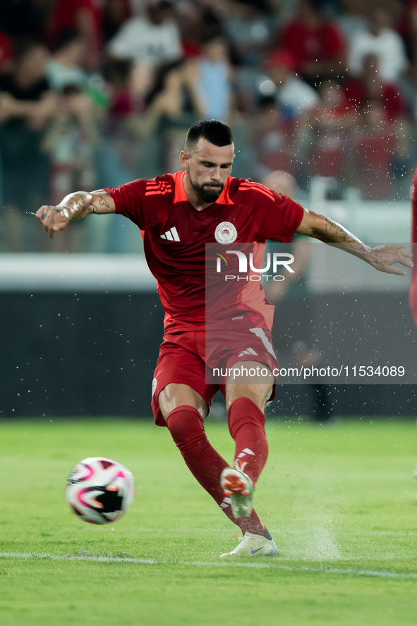 Aris FC Limassol invites Olympiacos Piraeus FC for a friendly match at AlfaMega Stadium in Limassol, Cyprus, on August 10, 2024 