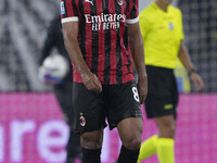 Ruben Loftus-Cheek of AC Milan is in action during the Serie match between Lazio and Milan at Stadio Olimpico in Rome, Italy, on August 31,...