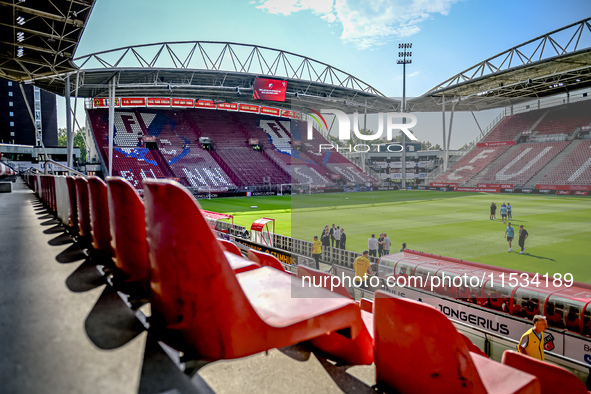 Overview of the stadium during the match Utrecht - Twente at the Stadium Galgenwaard for the Dutch Eredivisie 4th round season 2024-2025 in...