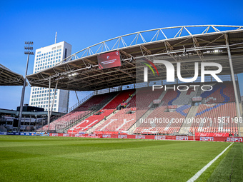 Overview of the stadium during the match Utrecht - Twente at the Stadium Galgenwaard for the Dutch Eredivisie 4th round season 2024-2025 in...