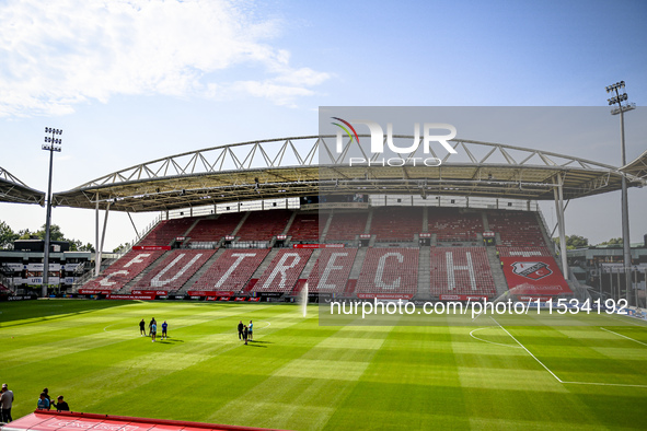 Overview of the stadium during the match Utrecht - Twente at the Stadium Galgenwaard for the Dutch Eredivisie 4th round season 2024-2025 in...