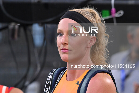 Sandi Morris (USA) competes in Pole Vault Women during the IAAF Wanda Diamond League: Golden Gala Pietro Mennea at Olympic Stadium in Rome,...