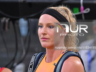 Sandi Morris (USA) competes in Pole Vault Women during the IAAF Wanda Diamond League: Golden Gala Pietro Mennea at Olympic Stadium in Rome,...