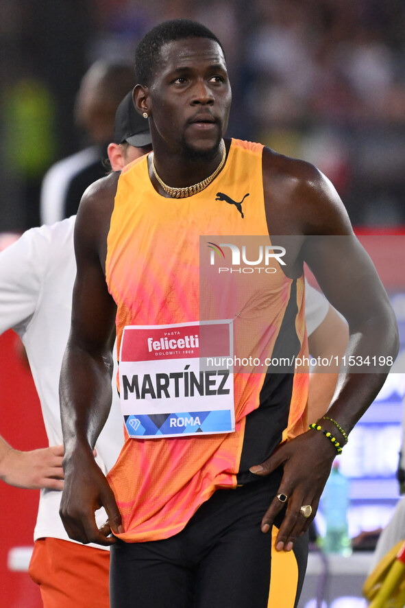 Lazaro MARTINEZ (CUB) competes in Triple Jump Men during the IAAF Wanda Diamond League: Golden Gala Pietro Mennea at Olympic Stadium in Rome...