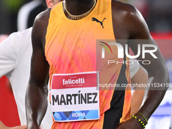 Lazaro MARTINEZ (CUB) competes in Triple Jump Men during the IAAF Wanda Diamond League: Golden Gala Pietro Mennea at Olympic Stadium in Rome...