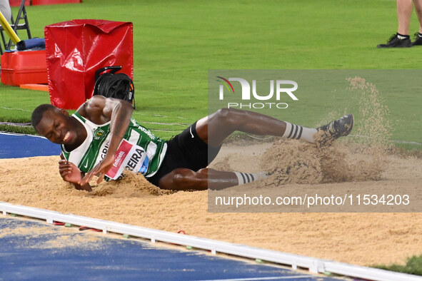 Tiago Pereira (POR) competes in Triple Jump Men during the IAAF Wanda Diamond League: Golden Gala Pietro Mennea at Olympic Stadium in Rome,...