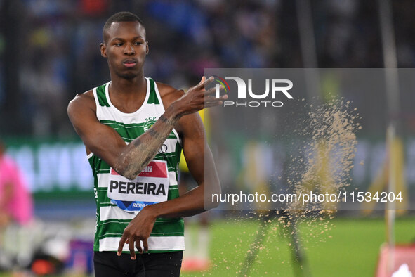 Tiago Pereira (POR) competes in Triple Jump Men during the IAAF Wanda Diamond League: Golden Gala Pietro Mennea at Olympic Stadium in Rome,...