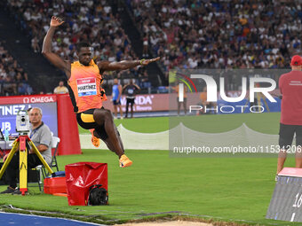 Lazaro MARTINEZ (CUB) competes in Triple Jump Men during the IAAF Wanda Diamond League: Golden Gala Pietro Mennea at Olympic Stadium in Rome...