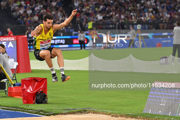 Andrea Dallavalle (ITA) competes in Triple Jump Men during the IAAF Wanda Diamond League: Golden Gala Pietro Mennea at Olympic Stadium in Ro...