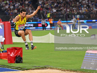 Andrea Dallavalle (ITA) competes in Triple Jump Men during the IAAF Wanda Diamond League: Golden Gala Pietro Mennea at Olympic Stadium in Ro...