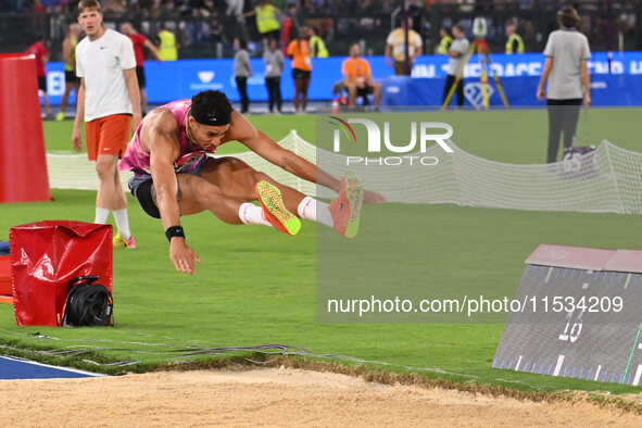 Almir DOS SANTOS (BRA) competes in Triple Jump Men during the IAAF Wanda Diamond League: Golden Gala Pietro Mennea at Olympic Stadium in Rom...