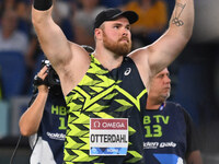 Payton Otterdahl (USA) competes in Shot Put Men during the IAAF Wanda Diamond League: Golden Gala Pietro Mennea at Olympic Stadium in Rome,...