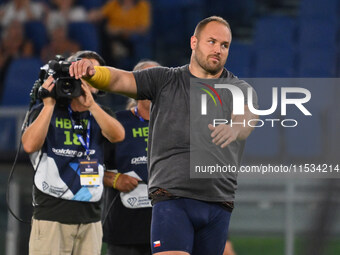 Tomas Stanek (CZE) competes in Shot Put Men during the IAAF Wanda Diamond League: Golden Gala Pietro Mennea at Olympic Stadium in Rome, Ital...