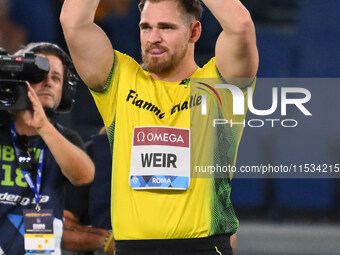 Zane WEIR (ITA) competes in Shot Put Men during the IAAF Wanda Diamond League: Golden Gala Pietro Mennea at Olympic Stadium in Rome, Italy,...